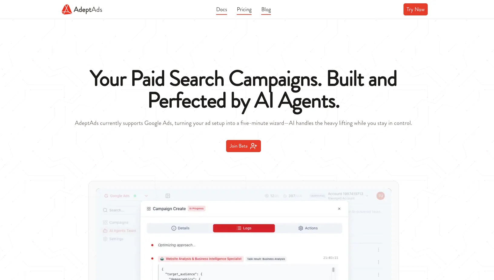 AdeptAds AI agent
