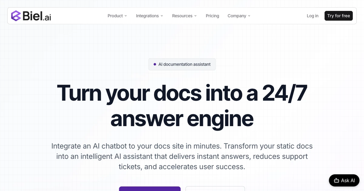 Biel.ai AI agent