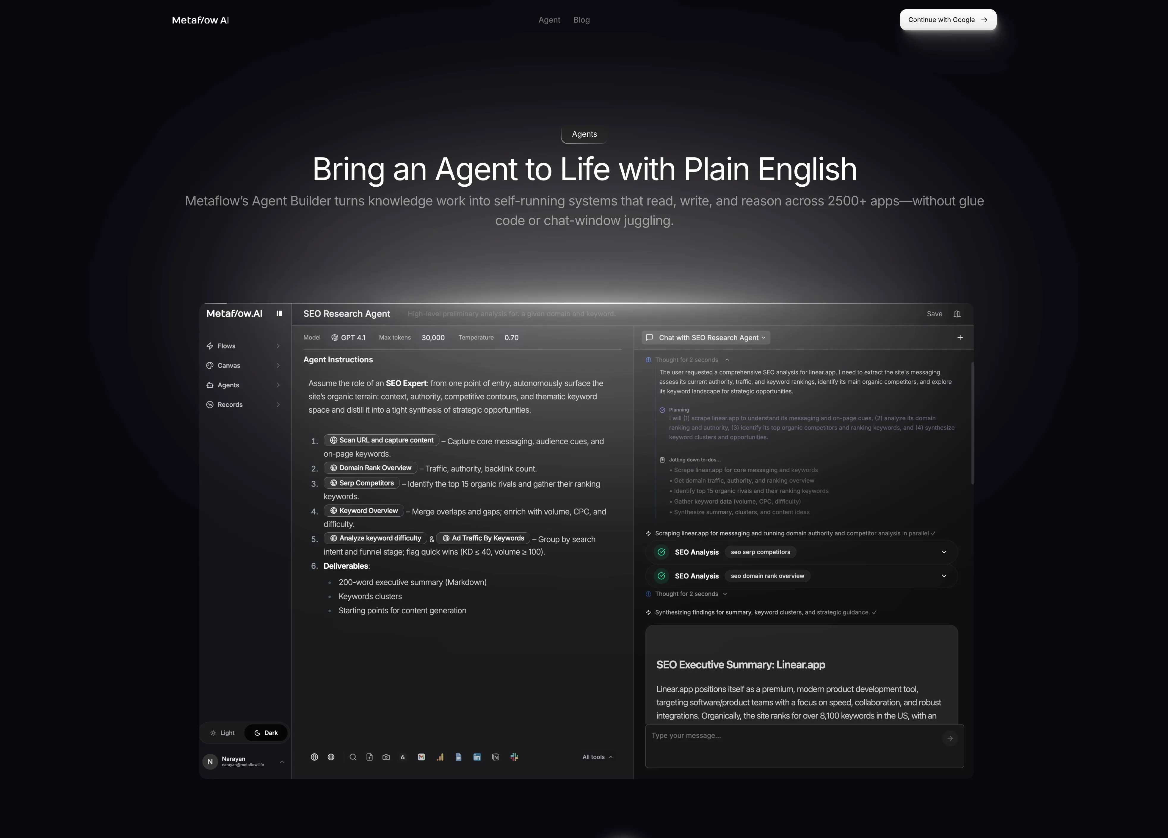 Metaflow AI AI agent